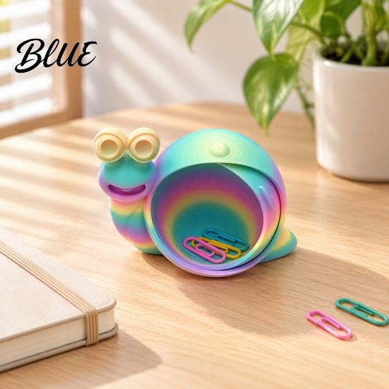 Маленький держатель для мелочей для прихожей, 3D-печатная цветная улитка, контейнер для хранения, креативный настольный органайзер, уникальное украшение для дома и офиса с полостью