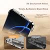 With Camera Lens ProtectorIPhone 16 Pro Max Case, Transparent Electroplated Borderless Ultra-Thin Shockproof Simple Design, Titanium Black