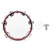 8 Inch Transparent Double Row Jingles Tambourine Handbell Hand Drumwith  Sea Drums Waves Sound Ocean Drum