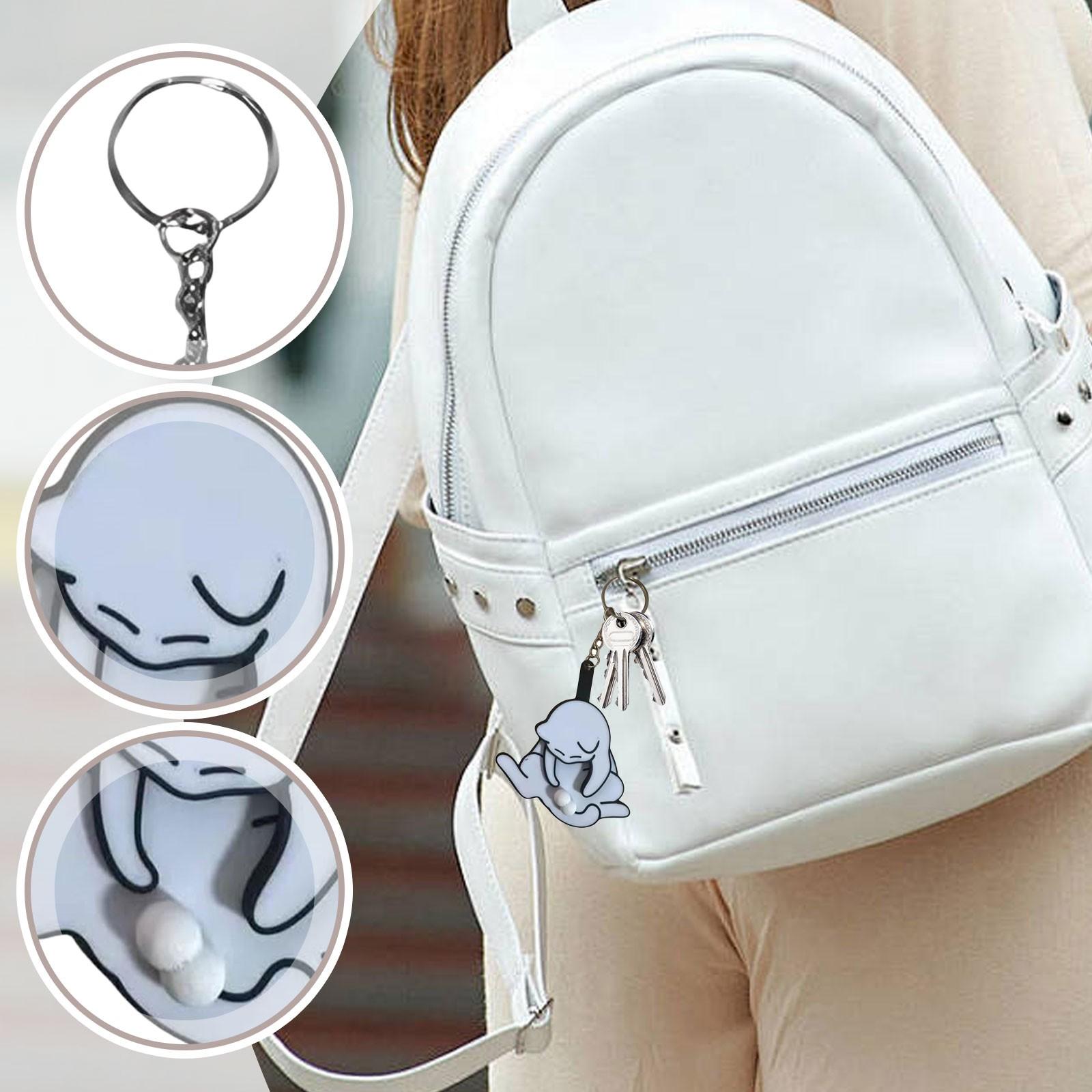 

Милый мультяшный брелок-подвеска в виде кошки One Size белый