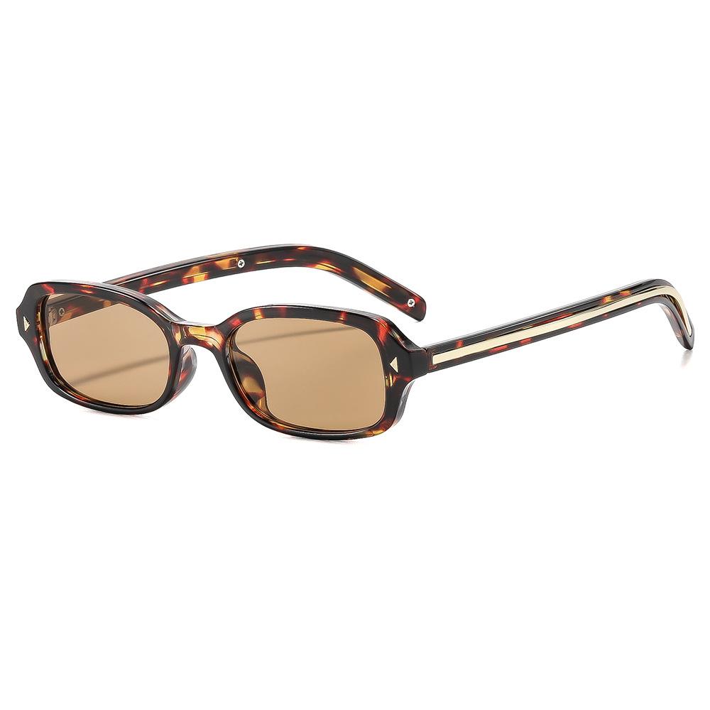 Square arrow rice nail sunglasses, new European and American small frame sunglasses, personalized fashion sunglasses, advanced sense