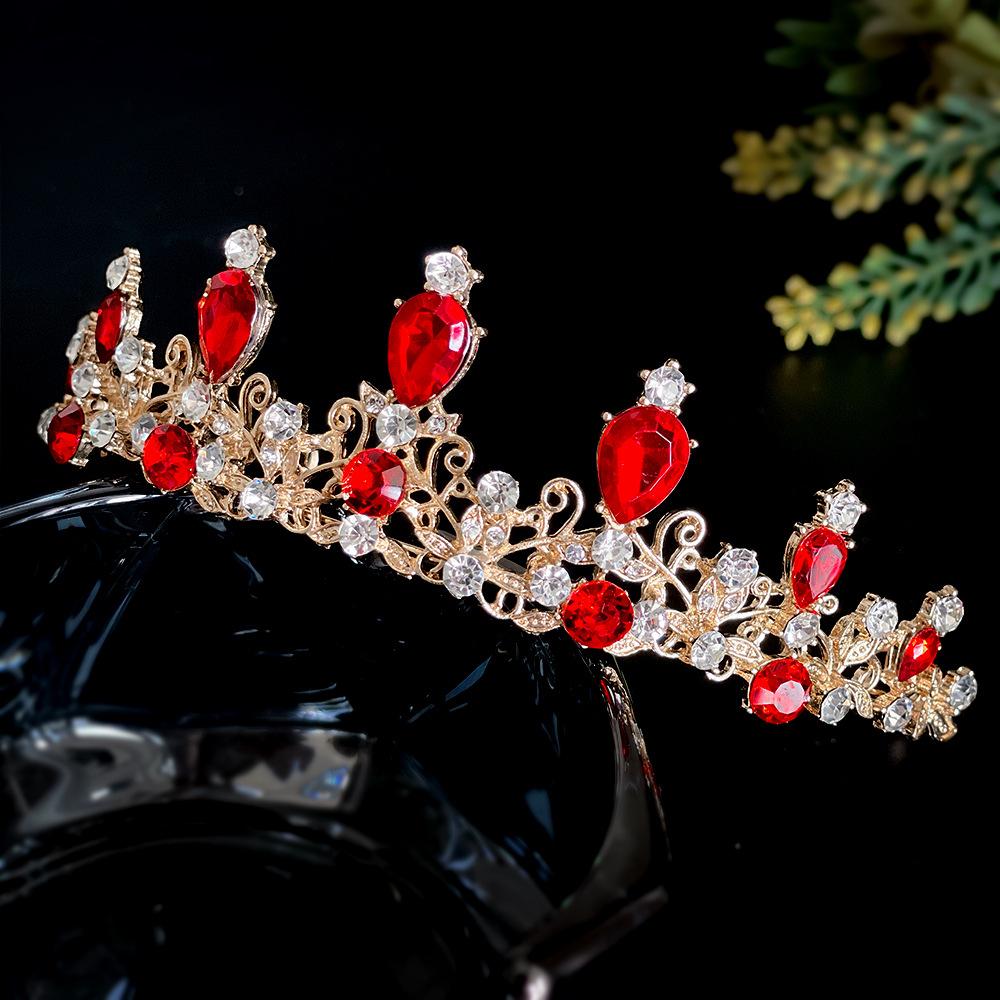 Crown Tiara Children's Headband Alloy Rhinestone Hair Accessories Baby Crown Birthday Party Hair Accessories Girl Dress Accessories