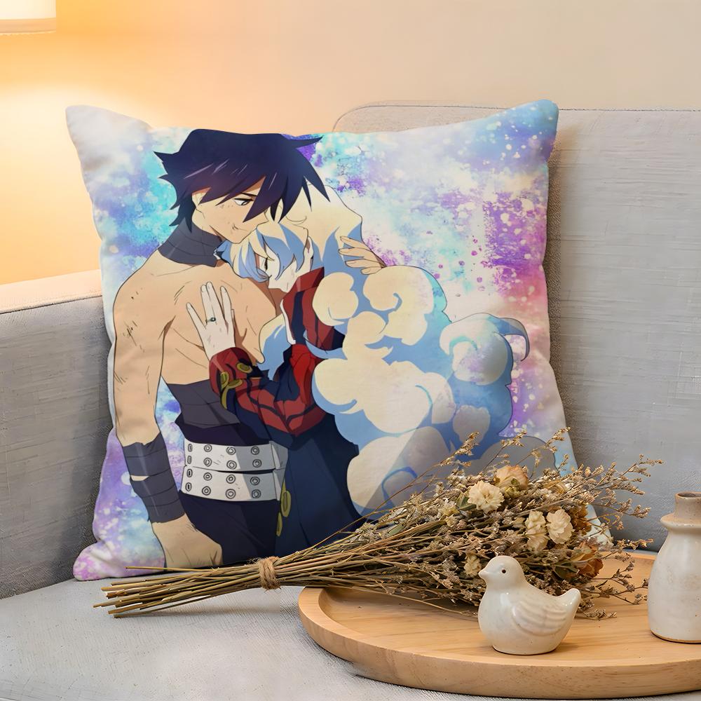 

Cushion Cover Linen SkinFriendly Soft Decorative Case For Sofa Home Decor Comics Lagann Pillow cover 30x30cm