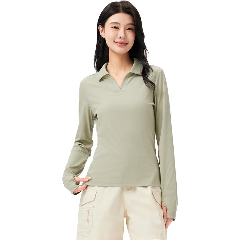 

Women s Quick-Dry Long Sleeve V-Neck Polo Shirt S