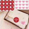 Valentine's Day | Red Circular & Pink Heart Stickers | Gift Wrapping for Gifts, Envelopes, Baking, Drinks, Crafts, Scrapbooks - Paper