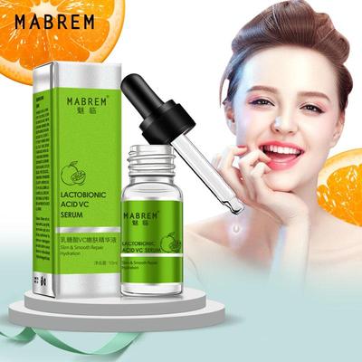 Le sérum tendre VC à l'acide lactobionique élimine efficacement la kératine et le sérum de réparation des points noirs, soin du visage, rétrécissement des pores