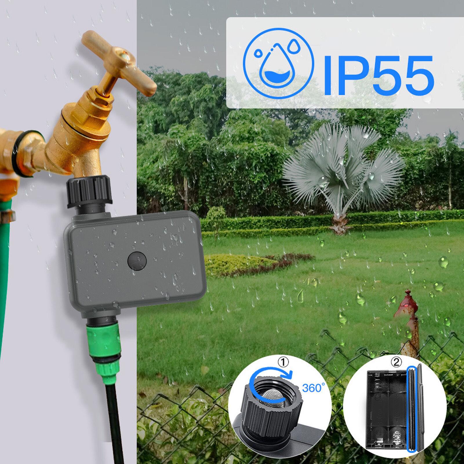 

Автоматический таймер полива с управлением через приложение BT, клапан для полива растений, таймер для шланга/крана для полива сада, газона, двора