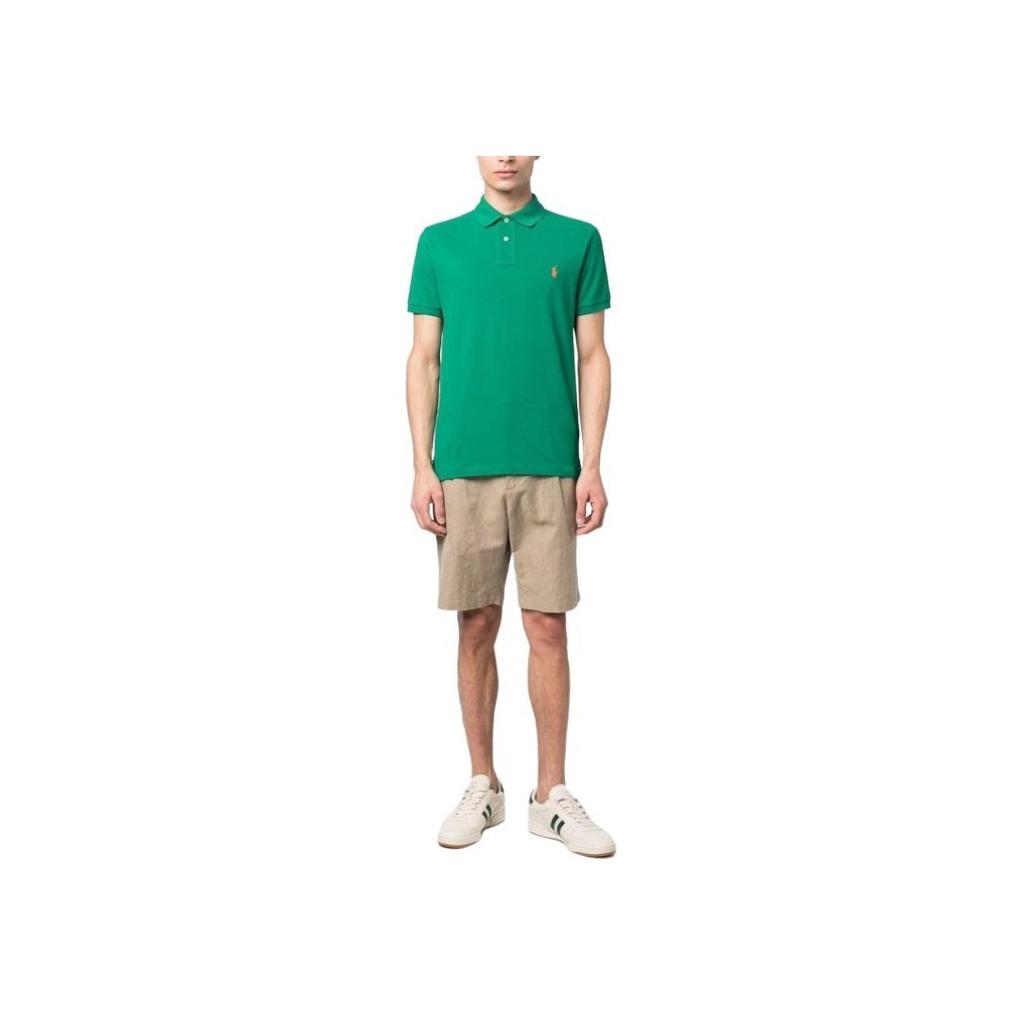 Polo Ralph Lauren Polo Logo Short Sleeve Polo Shirt Men tops Green MNPOKNI1N822136-320
