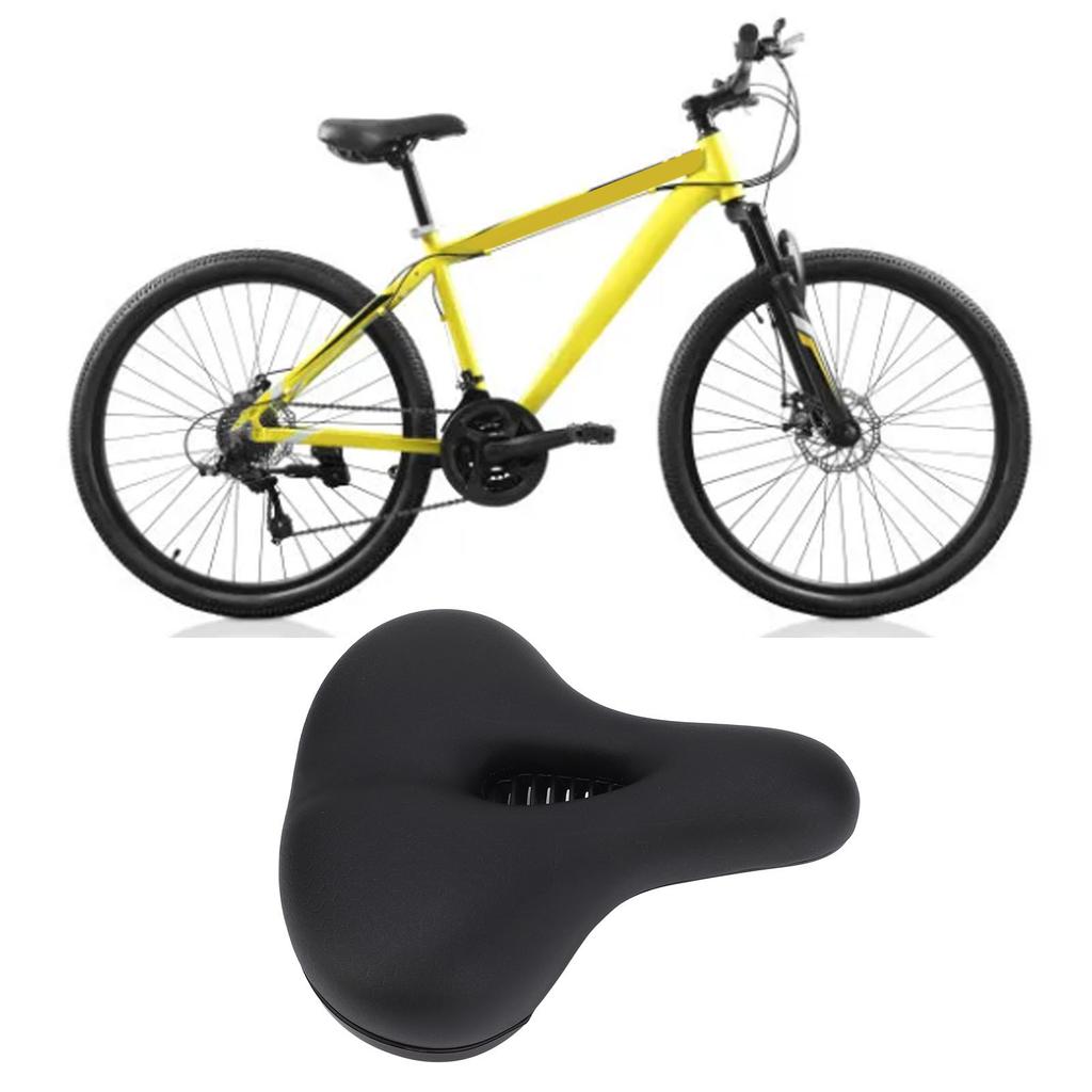 Bike Saddle Seat Thickened Sponge Memory Foam Water Proof Shock Absorbing Replacement Accessories Casual Style