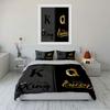 King and Queen Black Bedding Set Bedding Duvet Cover Set Duvet Cover Pillowcases (1 * Duvet Cover 2 * Pillowcases, without duvet insert)