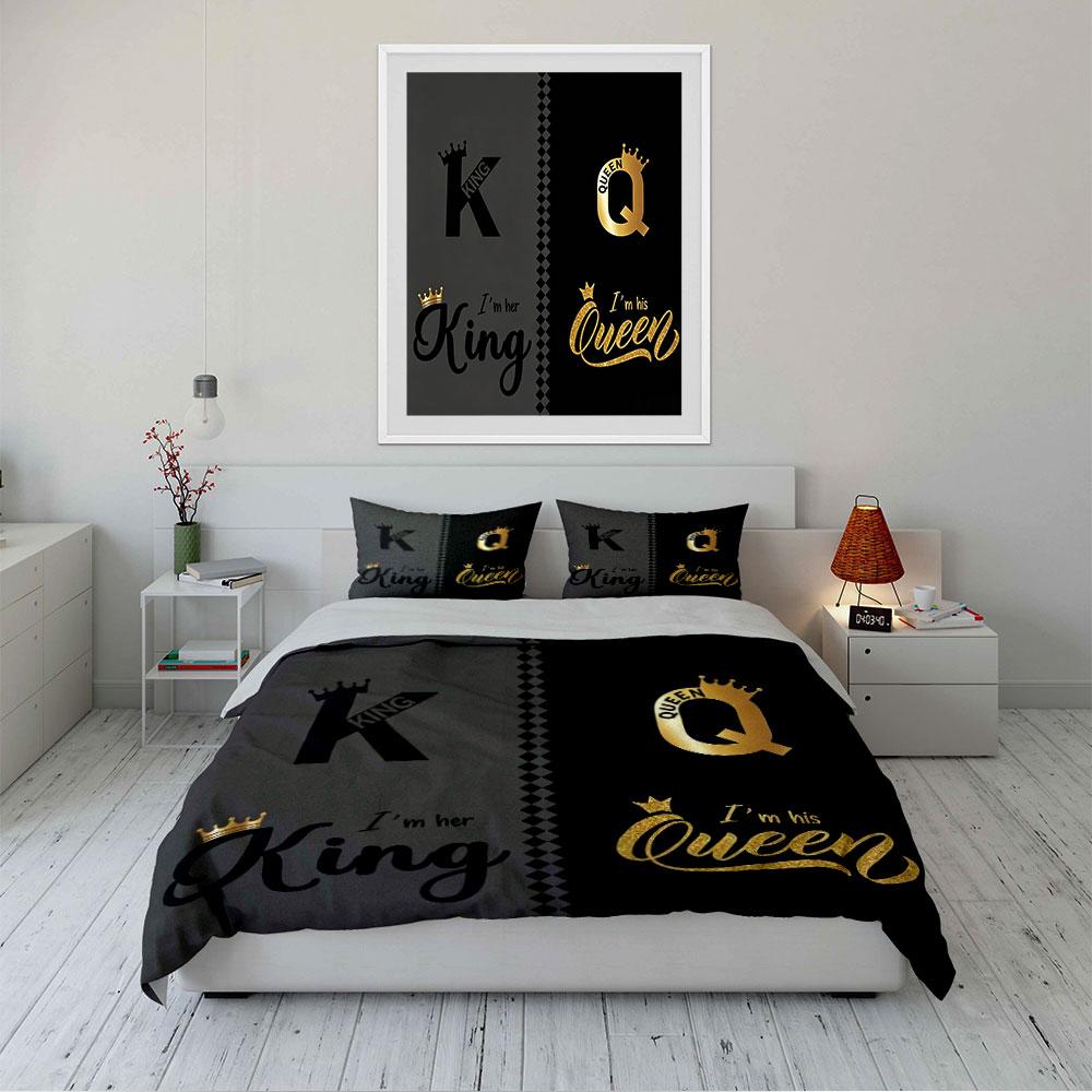 King and Queen Black Bedding Set Bedding Duvet Cover Set Duvet Cover Pillowcases (1 * Duvet Cover 2 * Pillowcases, without duvet insert)