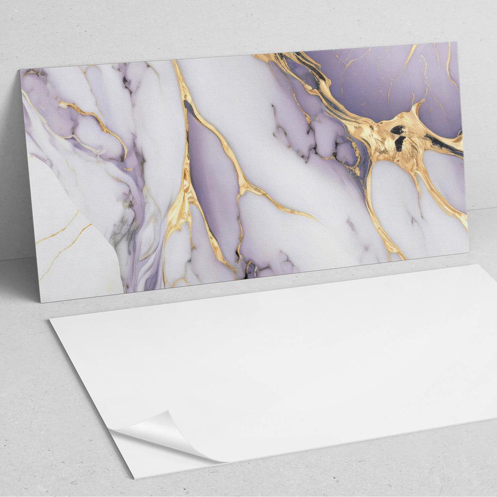 Panel Pcv Z Motywem Łatwa Dekoracja Do Jadalni 120X60 Cm Abstrakcyjny Wzór Żyłkowy