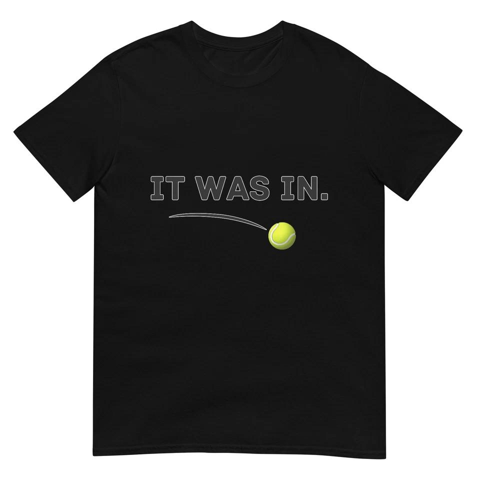 Теннис - Попало! Смешная белая футболка для тенниса 4XL