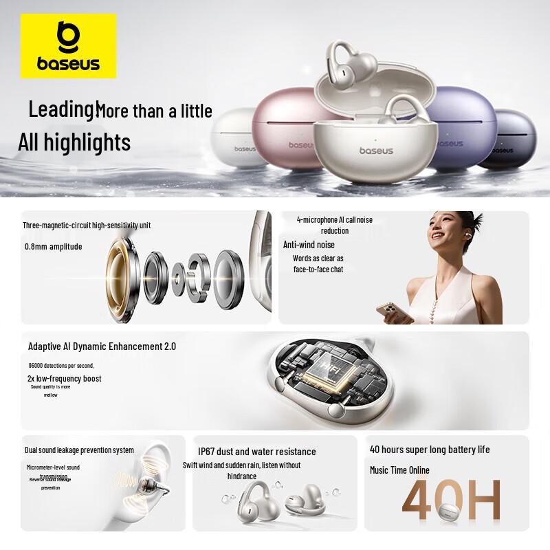 Baseus Bowie MC1 Pro Open-Ear Wireless Earbuds