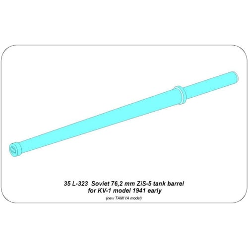 Aber 1/35 Soviet KV-1 Heavy Tank 76.2mm ZiS-5 Tank Barrel (for Tamiya) Plastic Model Kit Parts 35L323