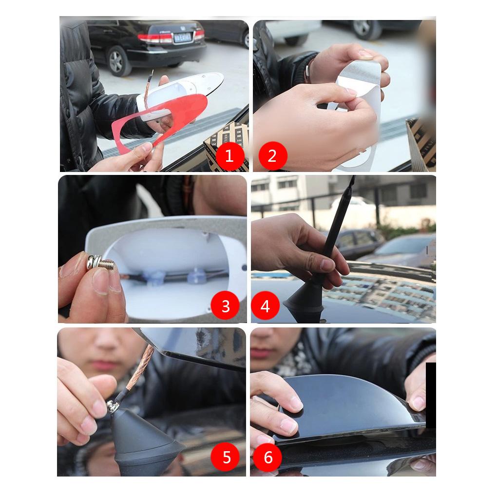 Universal Fish Fin Cover Antenna Car Top Auto Radio Signal Aerials Car Radio Roof Antennas