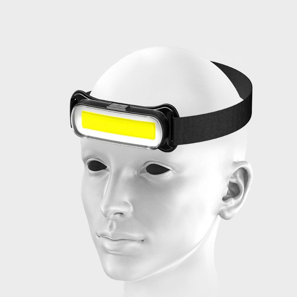 Rechargeable Flashlight 3 Modes Head Lamp Waterproof Head Light Adjustable Headband for Outdoor Camping Running Cycling Fishing