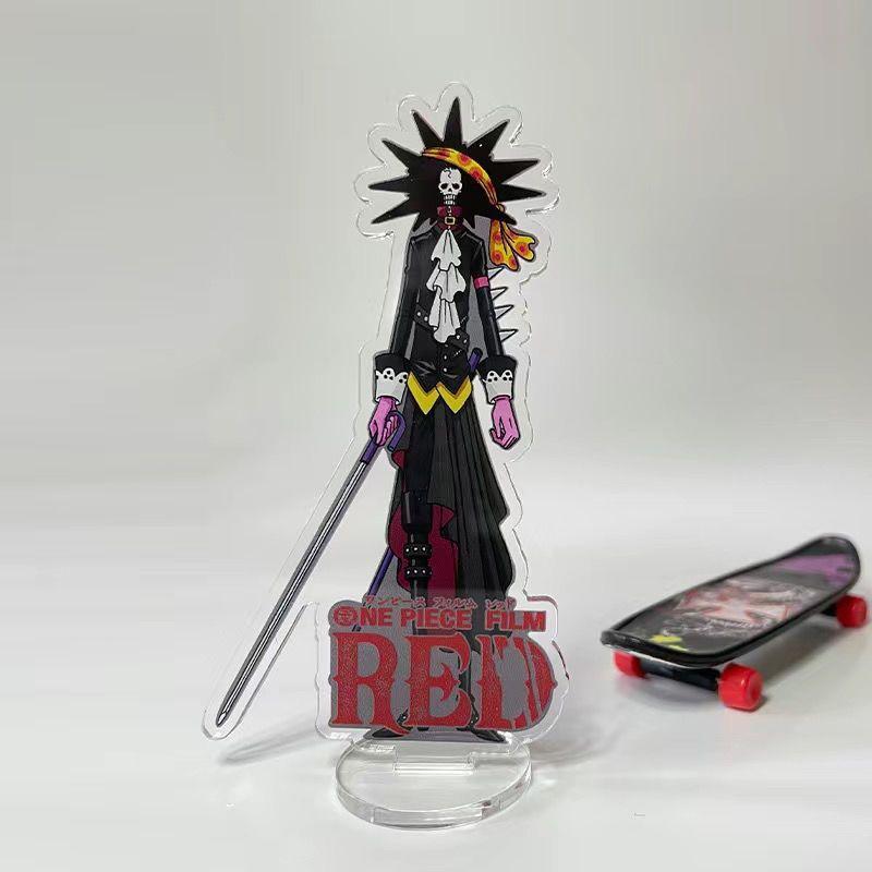One Piece Acrylic stand plaques elegant and sophisticated creative cartoon gifts for office desk decoration Rock style attire