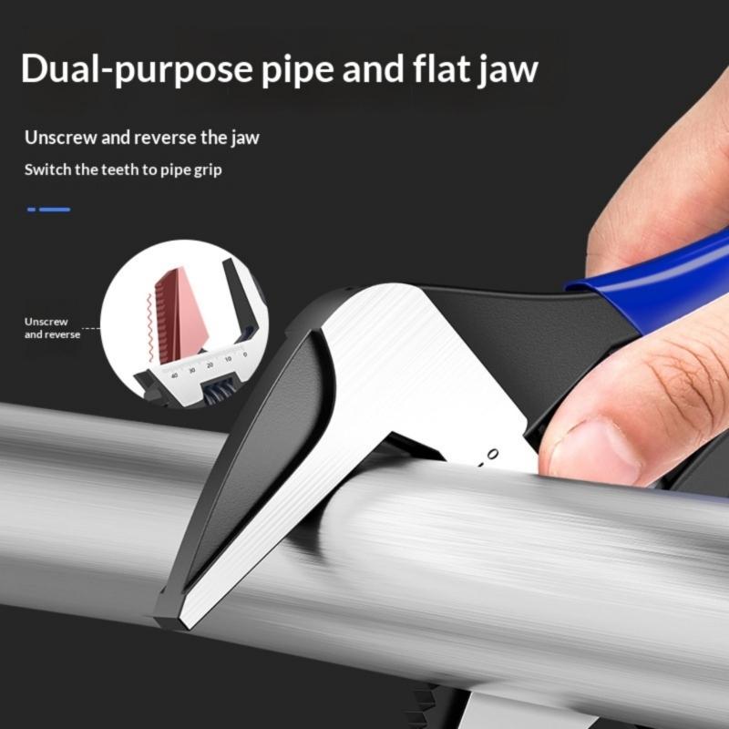 0-36mm Adjustable Double Use Wrench Pipe Wrench for Faucet/Connecting Pipe/Shower Head Hand Tool for Water Pipe