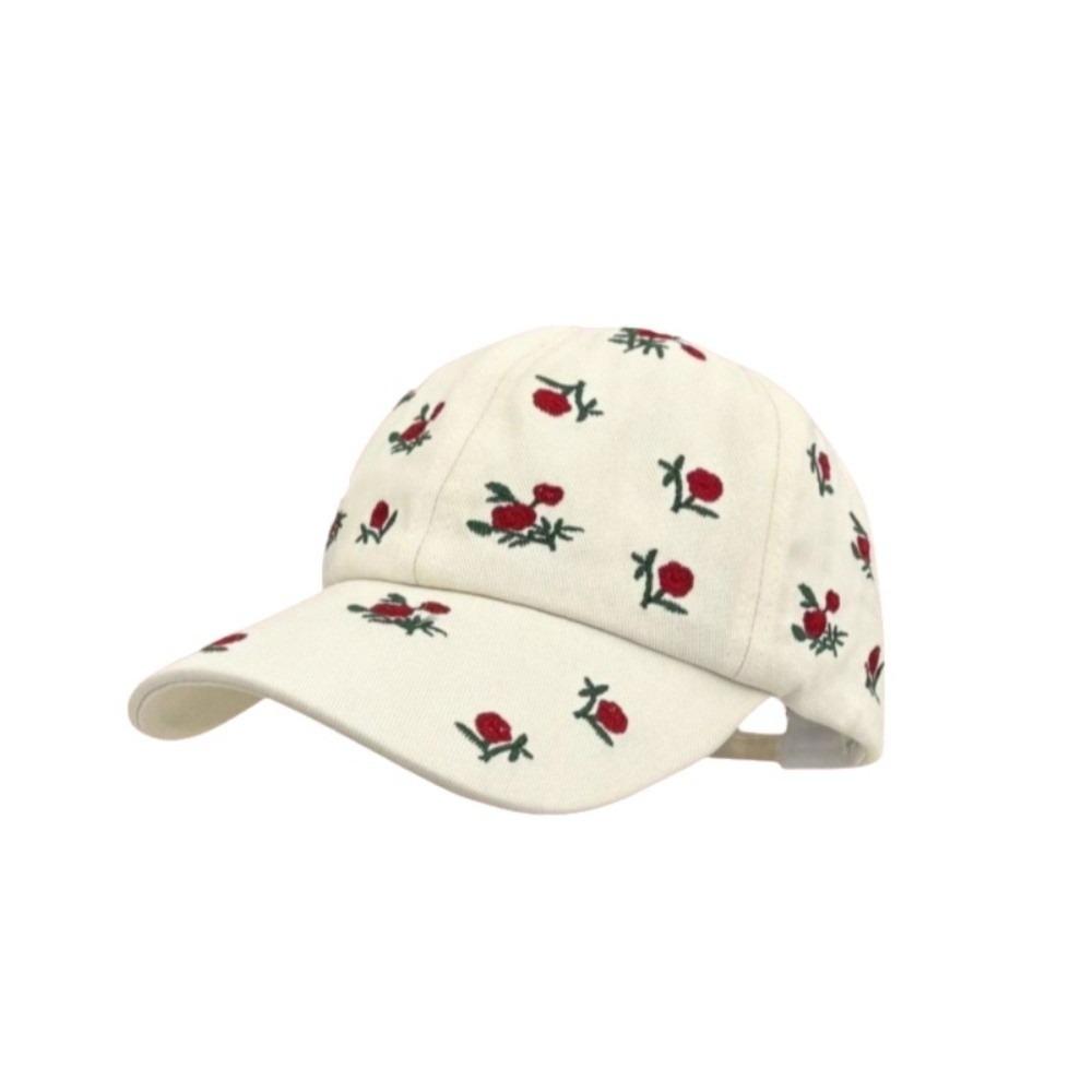 Breathable Embroidered Baseball Cap Sunshade Sun Hat Retro Sun Protection Cap Women