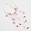Mehrschichtige Blutstropfen Halskette Quaste Gotischer Schmuck Kreativer Halloween Choker Cosplay