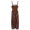 Women's Winter 2024 Sequin Spaghetti Strap Backless Maxi Dress - European & American Style Fashion