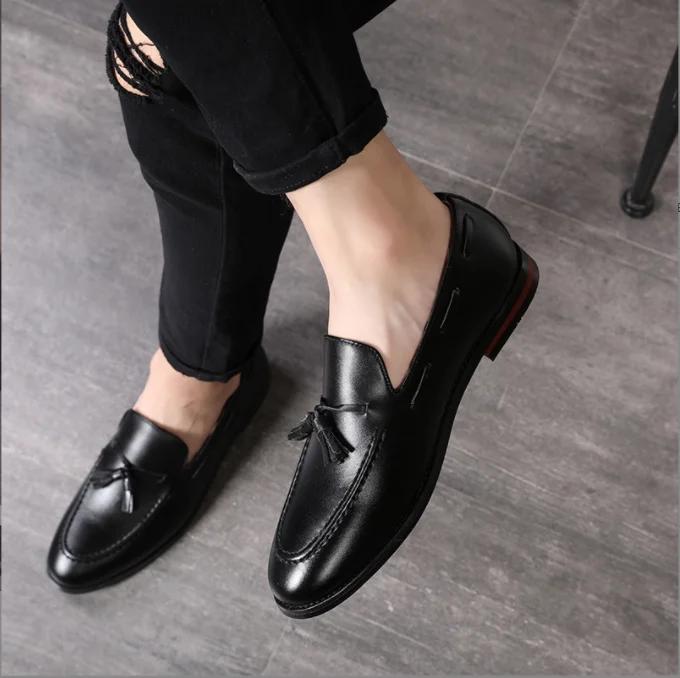 Shoes for Men Platform Dress Shoes Fashion Designer Slip On Loafers Man Italian Luxury Brand Party Wedding Shoe Zapatos Hombre