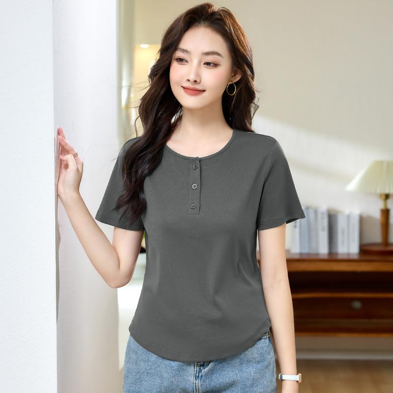 Suvine naiste sale ja õhuke lühikeste varrukatega vabaaja alussärk