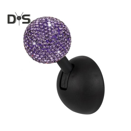 Decorative Car One-Button Start Lever Ornament Easy To Install Shiny Rhinestone Ball-bar Rocker Joystick Car Interior Accessories