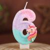 Creative Unicorn Number Candle Birthday Cake Decoration Plug-in First Birthday Party Handmade Candle 09