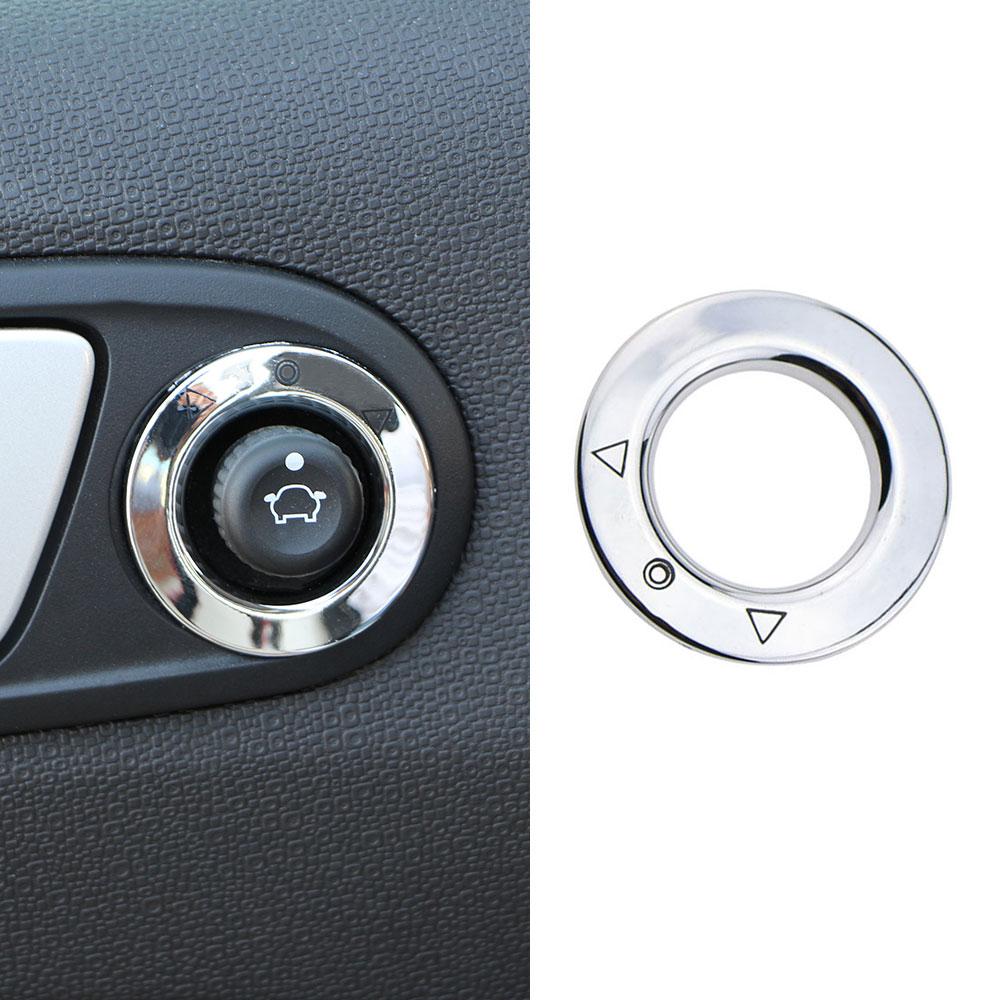 Car Rearview Mirror Adjustment Knob Cover for Ford Ecosport 2013 - 2017 Fiesta MK7 Side Mirrors Button Trim Sticker Accessories
