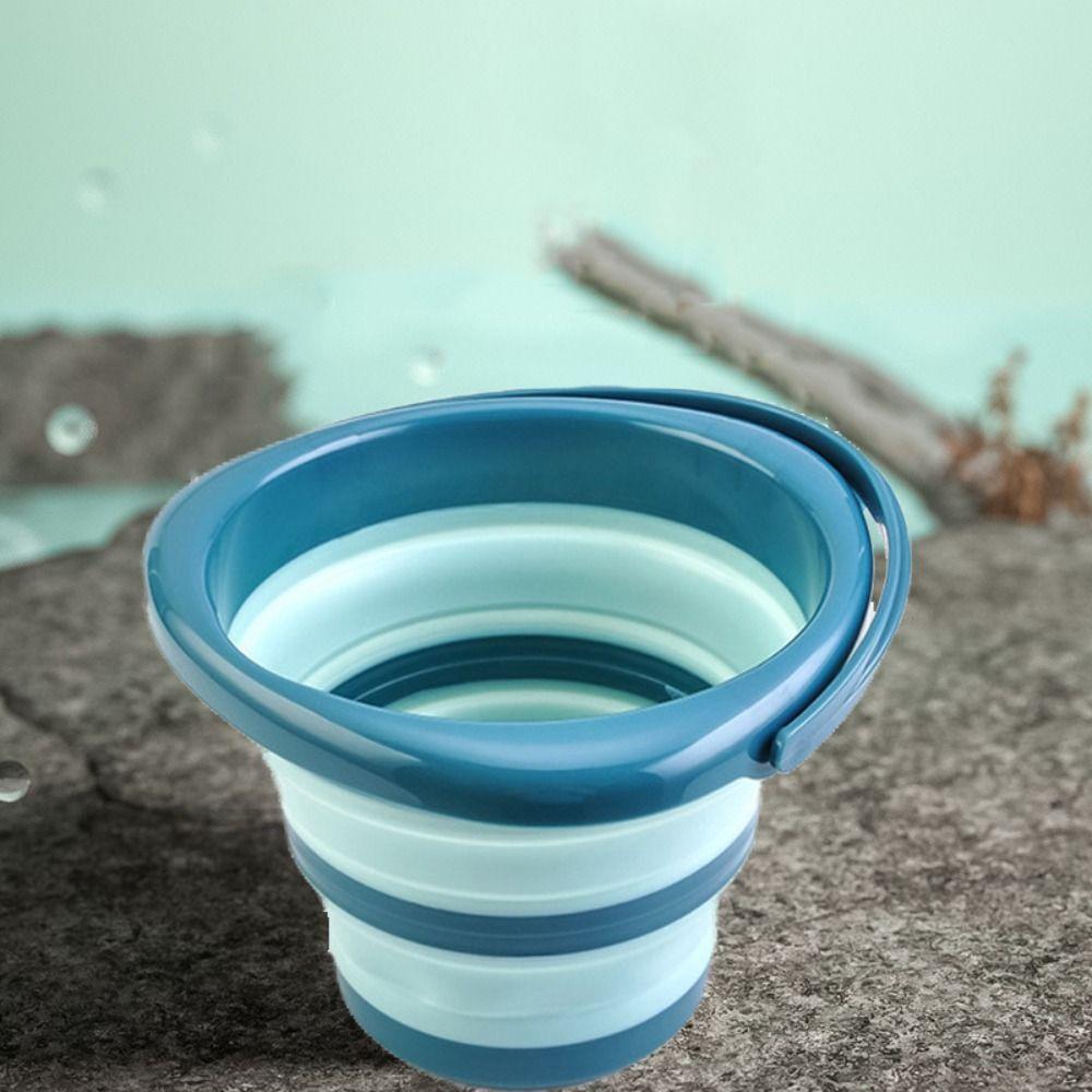 Portable Folding Water Bucket Thickened Collapsible Wash Basin Water Splashing Festival