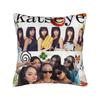 Katseye Kpop Stil Quadratische Kissenhülle Polyester Überwurf Kissen Koreanischer Stil Neuheit Kissenbezüge