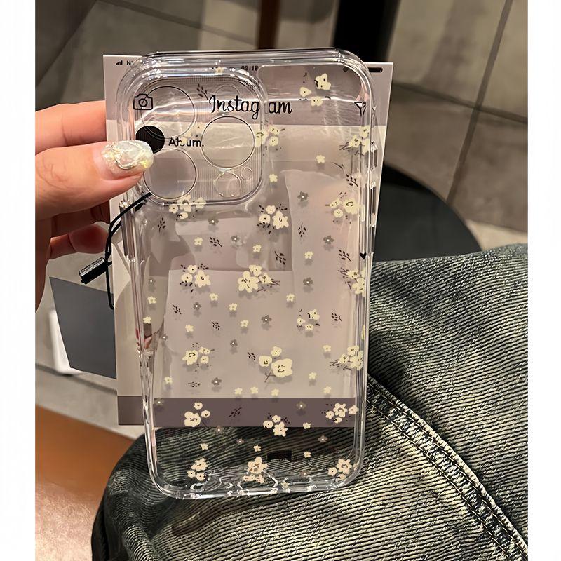 Husă telefon mobil ins wind ecran complet bej floral iPhone 17Promax pentru Apple 16Pro space case max