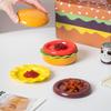 Naczynie na hamburgera Naczynie przyprawowe Sześcioelementowy zestaw Naczynie do maczania Urocza zastawa stołowa Ceramiczne podszkliwne kolorowe Naczynie na sos sojowy Gospodarstwo domowe Dodatek