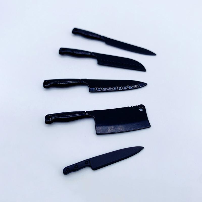 1/12 Dollhouse Mini Knives Model Dollhouse Kitchen Cooking Utensils Accessories