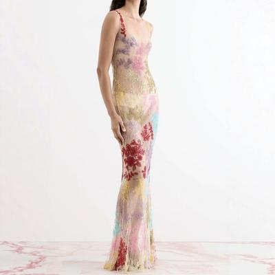 Sparkly Rhinestone Strapless Bodycon Maxi Dress Party Club DJ Performance Elegant Evening Wear