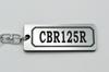 CBR125R Double Ring Acrylic Original Keychain for Exterior Custom and Accessories A-987-2 Silver/Black Muffler, Handlebars, Parts, Mirrors, Parts,