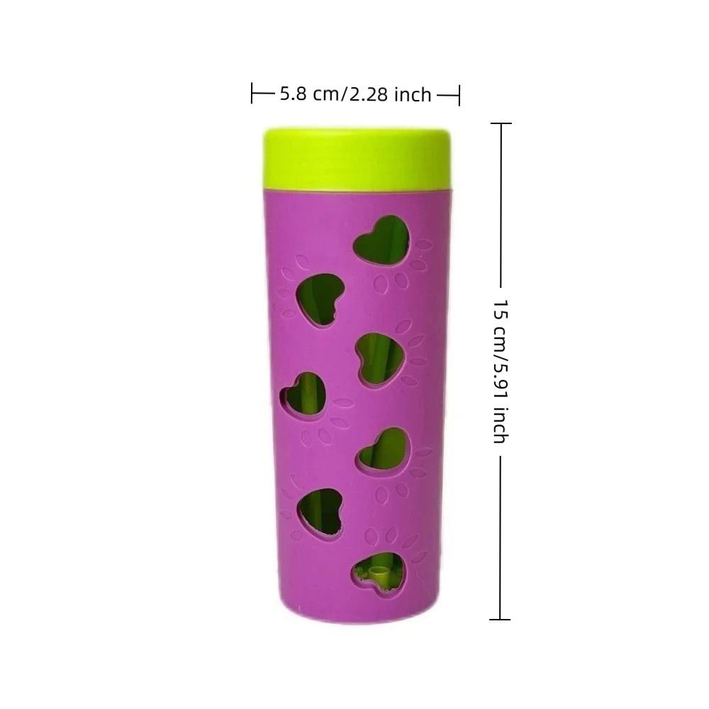 Creative Bite Resistant Pet Leaking Food Toy Teeth Grinding Dog Paw Pattern Pet Snack Roller Plastic Puppy Puzzle Toy Multi-Pet
