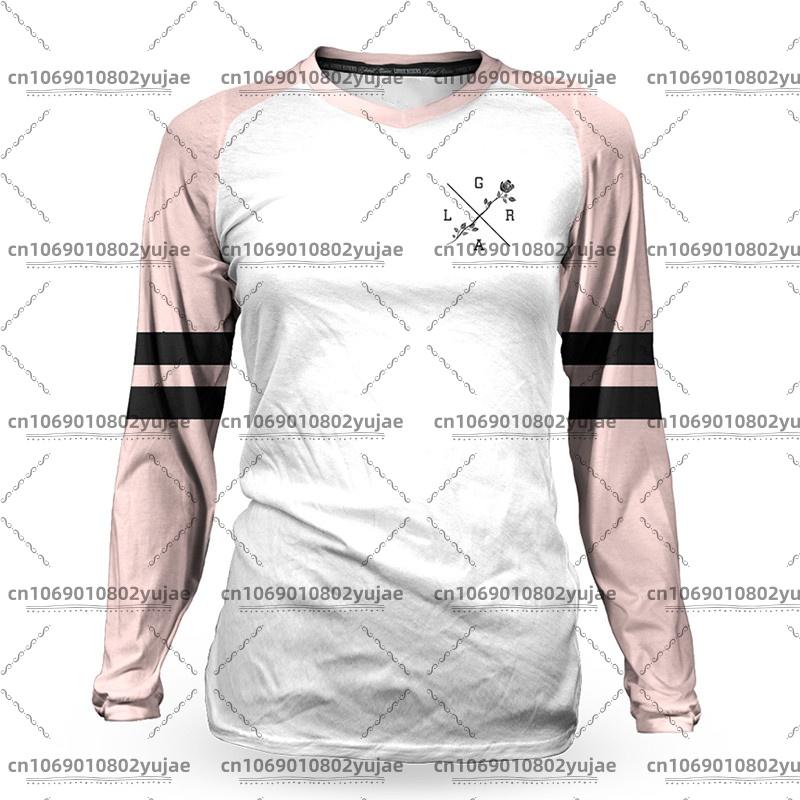 Women's MTB Jerseys Loose Rider Mtb Shirt BMX Mountain Bike Jersey DH Motocross Downh Long Sleeve T-shirt