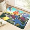 Pokemon Gengar in Purple Pokeball Forest Scene Print Non-Slip Doormat, Absorbent Floor Mat for Home Decor