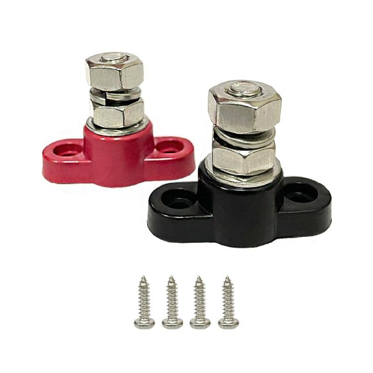 Power Distribution Terminal Block Battery Post Junction 48V Bus Bar Terminals for Car Boats Marine 50A