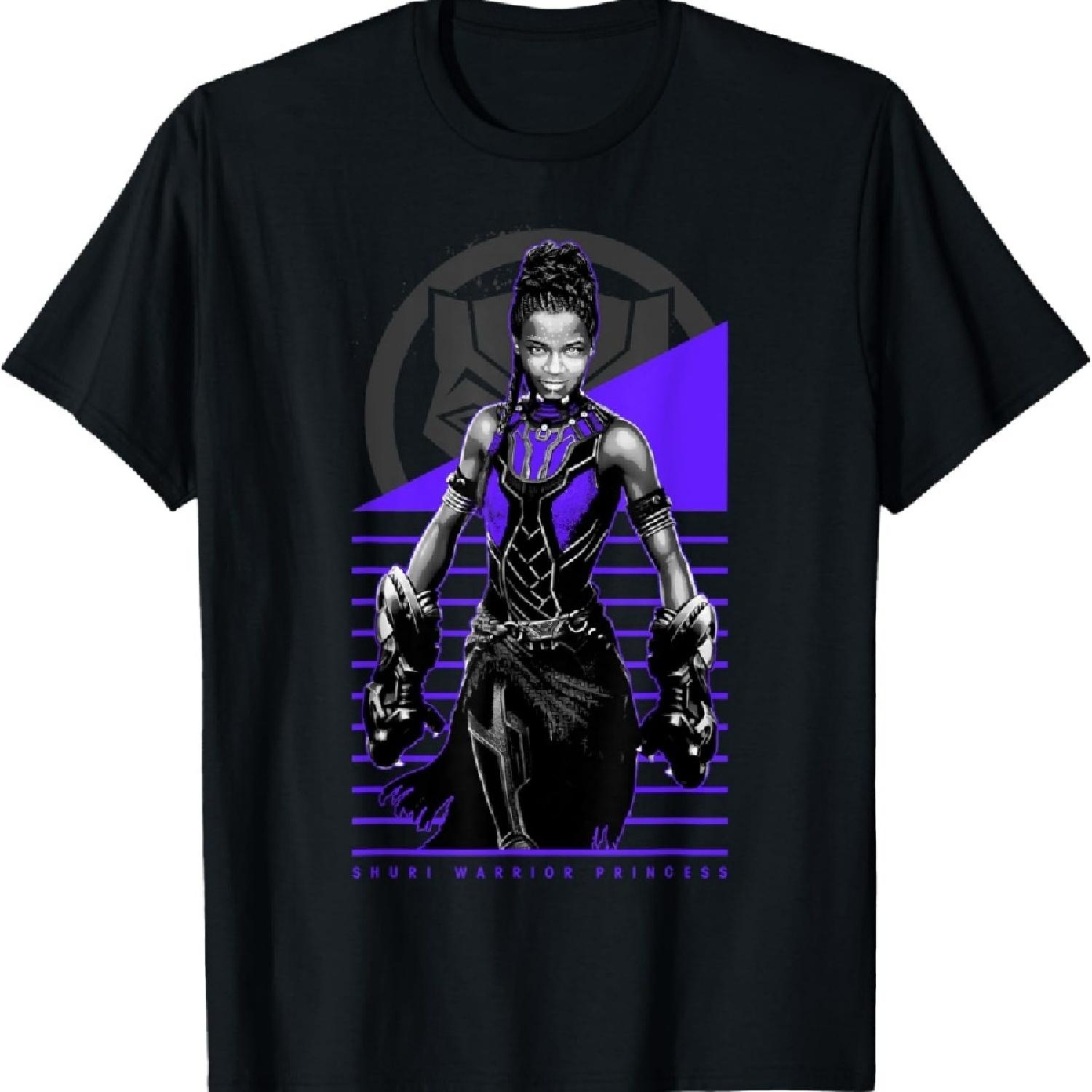 

Marvel Black Panther Movie Shuri Warrior Princess T-Shirt T-Shirt XXXXXL чёрный