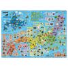 Epoch [Apollo's Picture Puzzle] Educational Map: Japan's 47 Regions and Their Landmarks, 47 Pieces, 20-100, Children's Puzzle with Backing, Ages 5