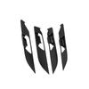 Black For Hyundai Cantus Creta Ix25 2020-2025 Carbon Fiber Door Handle Cover Trims Replacement Car Accessories