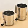 Hand Crank Flour Sifter Stainless Steel Flour Sieve Baking Accessory Flour Strainer  Baking