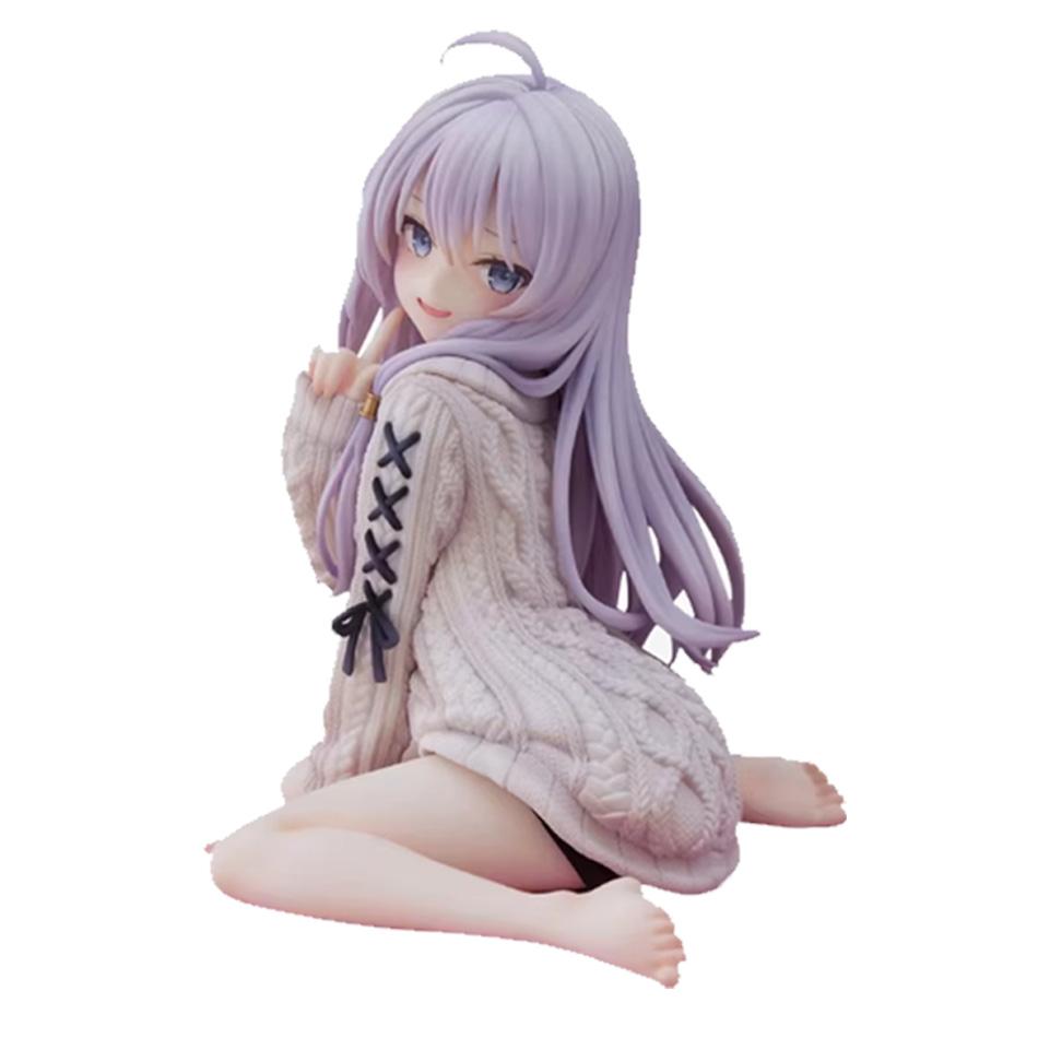 Elaina 15Cm Anime Witch Figure In Knit Dress Pvc Action Collectible Model Doll Toy For Christmas Gifts