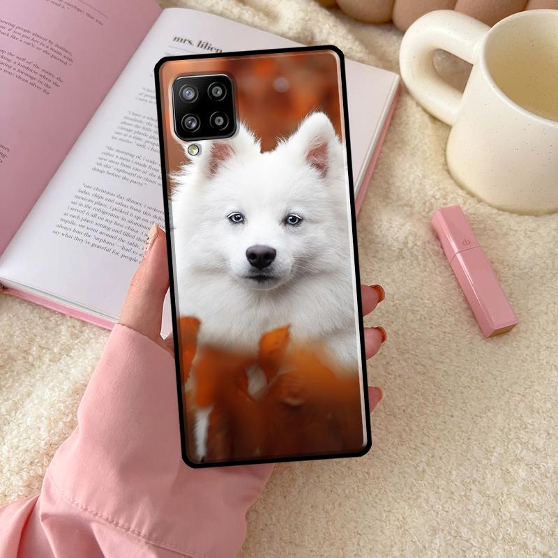 Japanese Spitz Dog Case For Samsung Galaxy A54 A34 A14 A13 A51 A71 A33 A53 A73 A12 A22 A32 A52 A72 A52S Cover