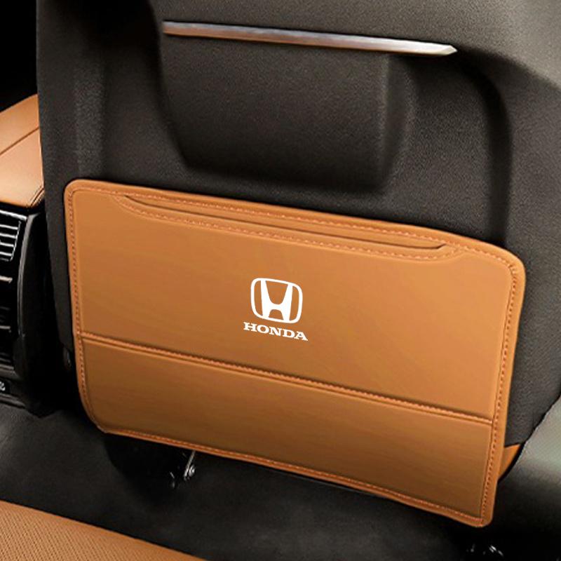 DNPVT1 Car Seat Back Anti-Kick Cushion Mat Rear Seat Passenger Anti-Dirty Pad For Honda Fit Jazz GK5 Civic Type-R CRV Pilot Accord HRV