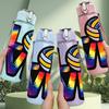 1PC Volleyball Love Letter Art 750ml Color Plastic Sports Water Bottle Leakproof Flip Straw Lid Suitable for Sports Office Home Use